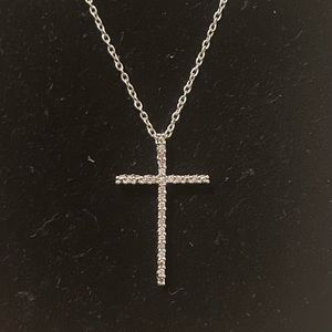 stunning REAL DIAMOND cross necklace!